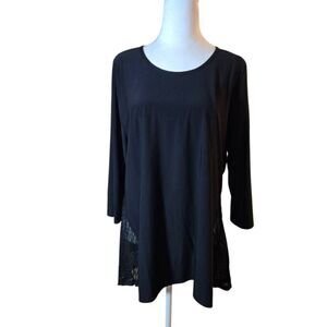 Antthony Women's Size Medium Black Blouse